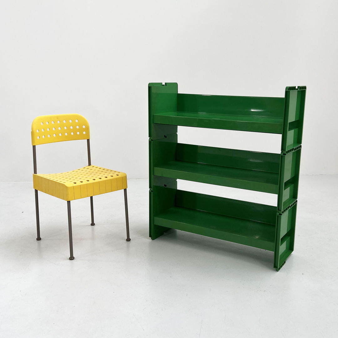 Green Modular Jeep Bookcase by De Pas, D'Urbino and Lomazzi for 