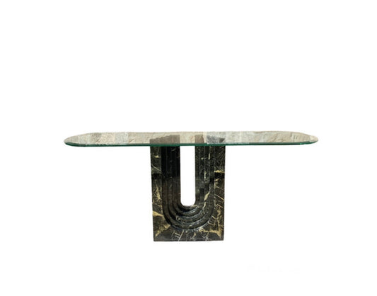 "Naxos" Consolle with black marble base by Cattelan Italia
