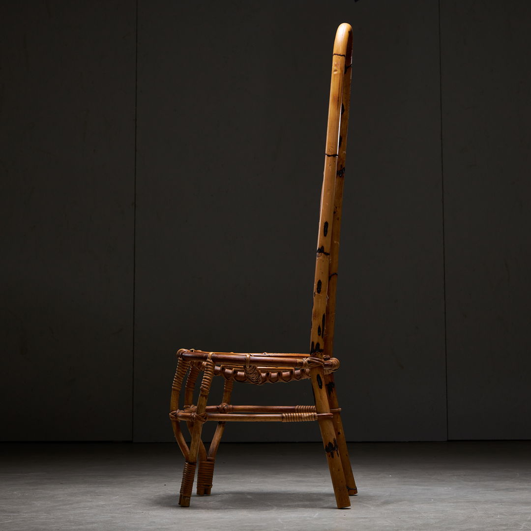 Bamboo High Back Chair