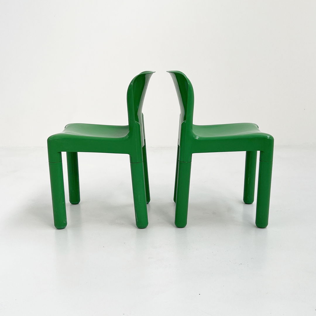 Green Model 4875 Chair by Carlo Bartoli for Kartell, 1970s