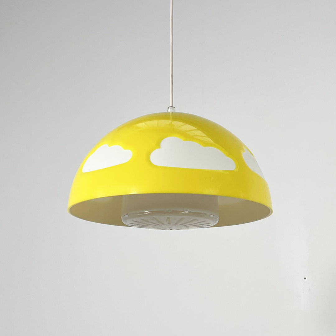 Yellow Skojig Cloud Pendant Lamp by Henrik Preutz for Ikea, 1990s