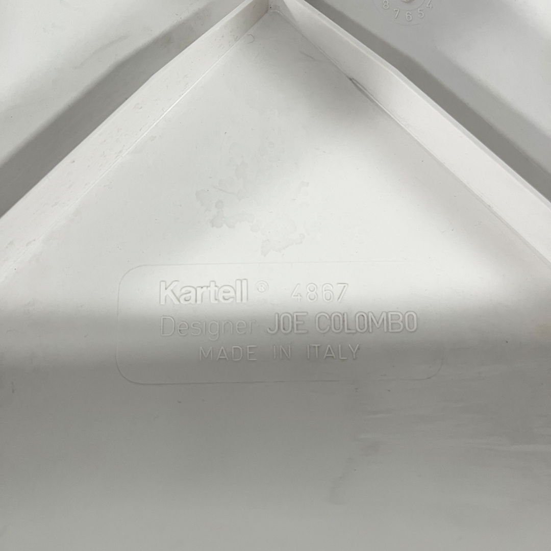 White Model 4867 Universale Chair by Joe Colombo for Kartell, 1970s