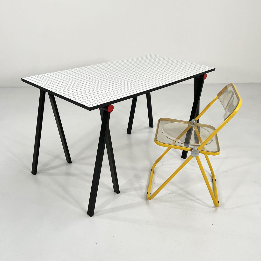 Trestle Desk by Rodney Kinsman for Bieffeplast, 1980s