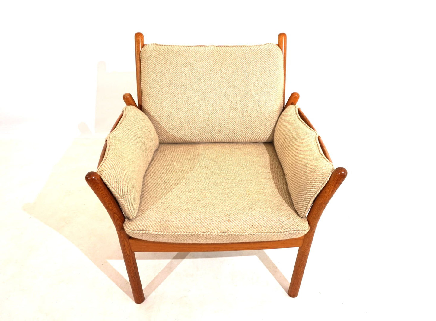 Silkeborg Genius teak armchair by Illum Wikkelso