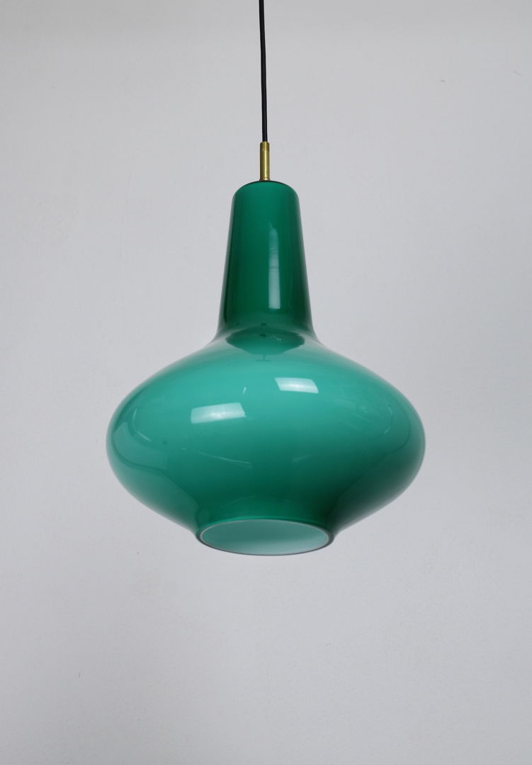 Turquoise pendant by Massimo Vignelli for Venini, 1950s