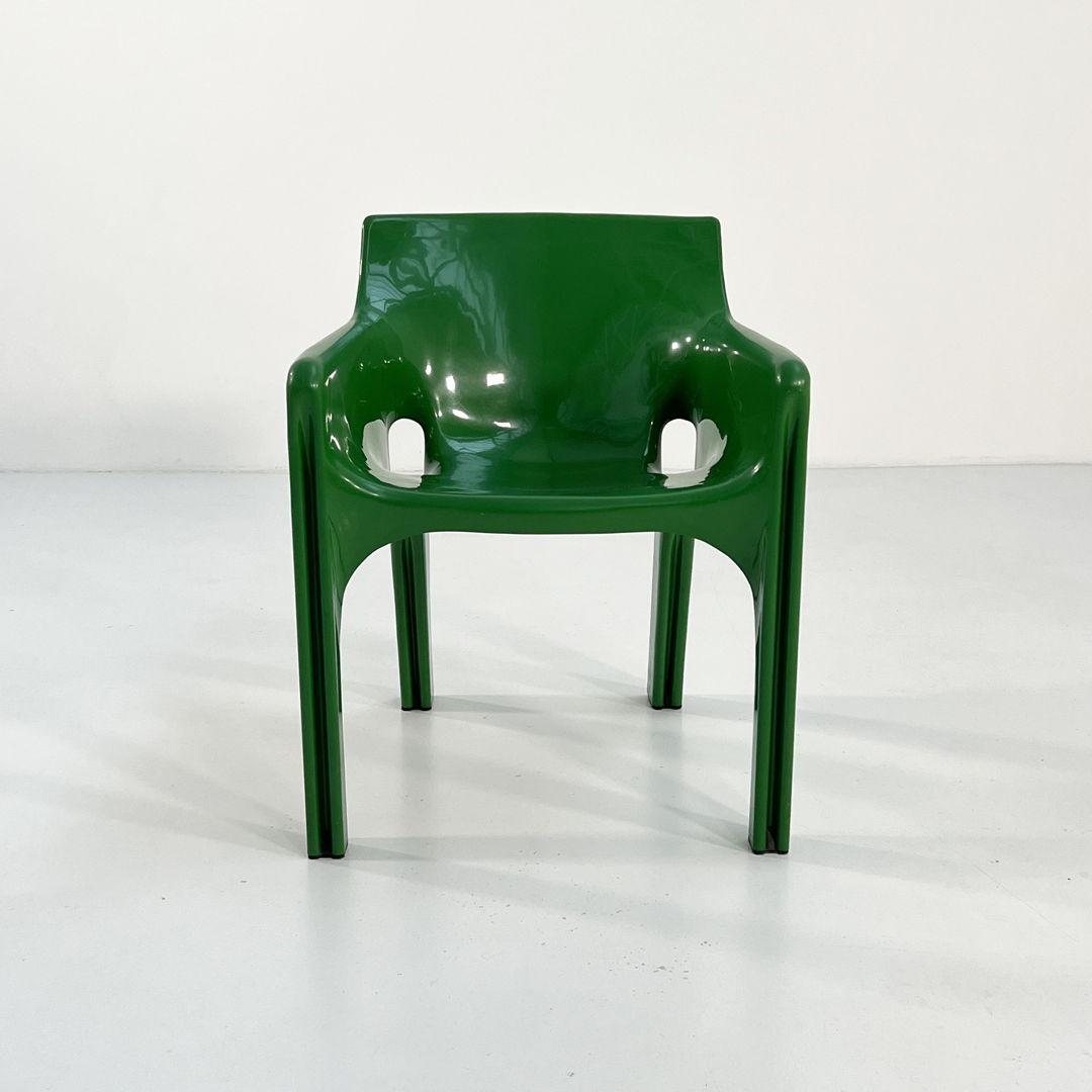 Green Gaudi Chair by Vico Magistretti for Artemide, 1970s