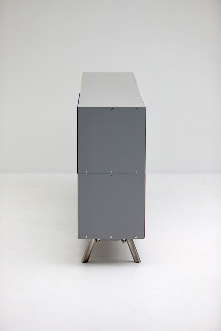 Decorative aluminium sideboard model Kast by Maarten Van Severen for Vitra 2005