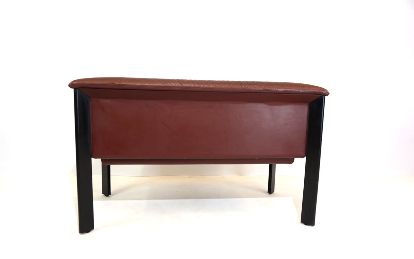 Poltrona Frau Interlude leather bench 2 seater by Marco Zanuso