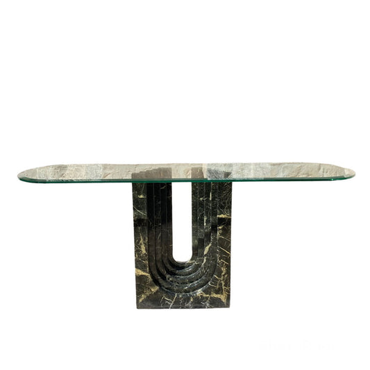 Carlo Scarpa Marble and Glass Consolle for Cattelan Italia