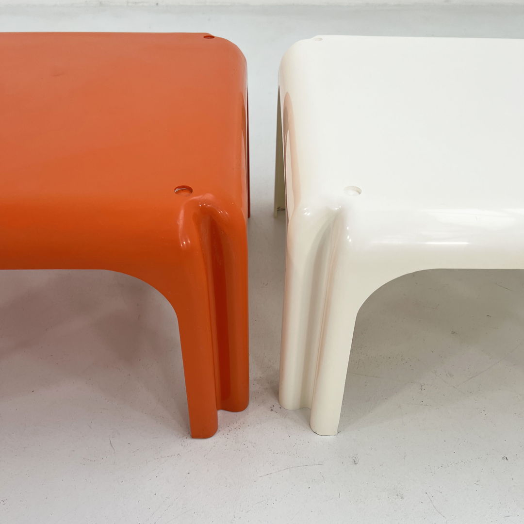 Pair of Elena Stacking Tables by Vico Magistretti for Metra, 1970s