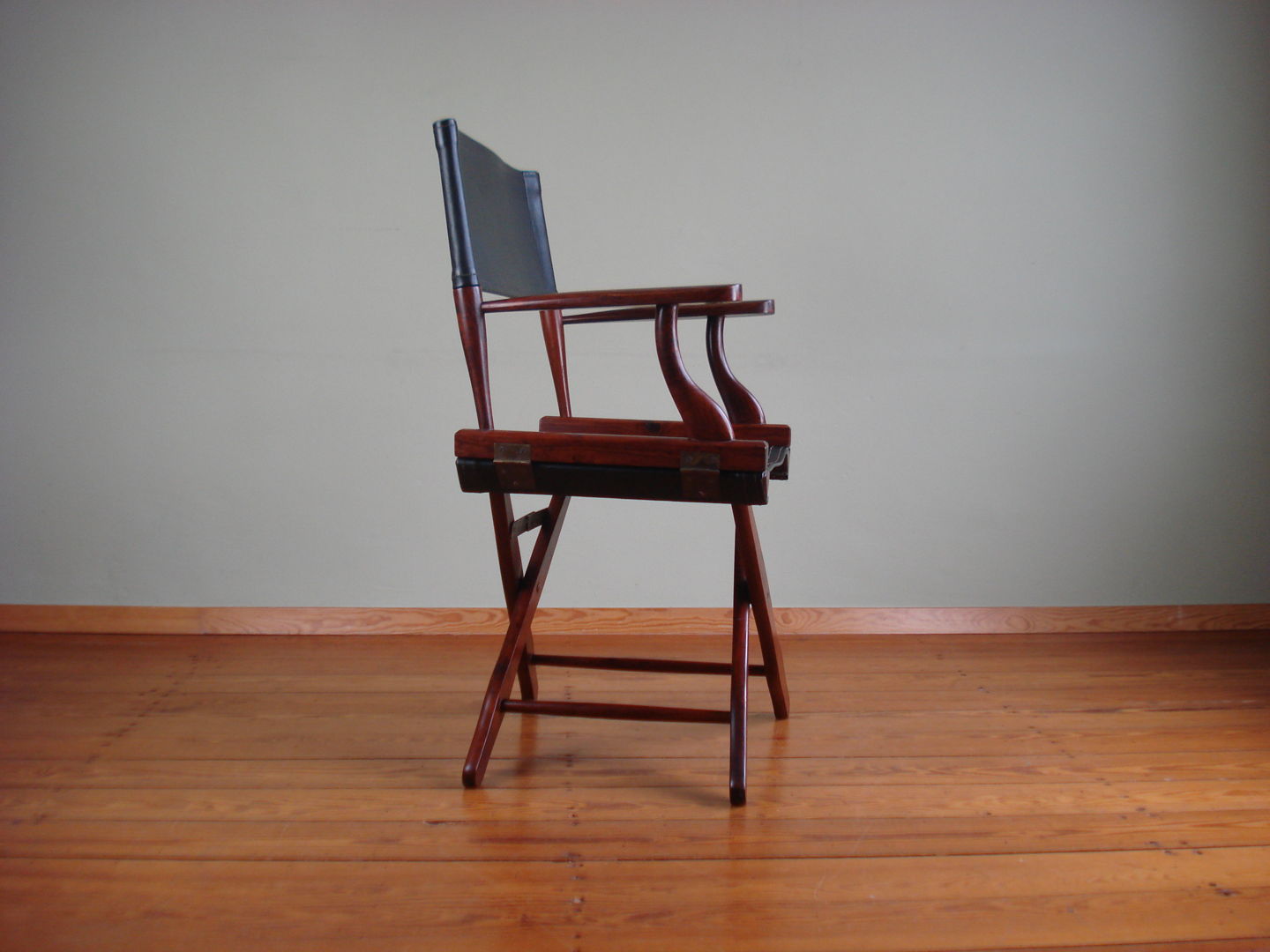 Safari leather folding chair from M. Hayat & Bros