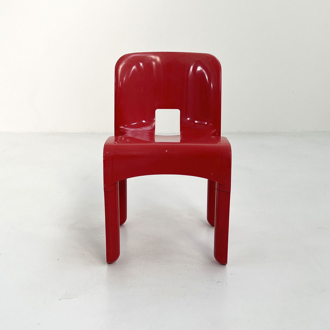 Red Model 4867 Universale Chair by Joe Colombo for Kartell, 1970s