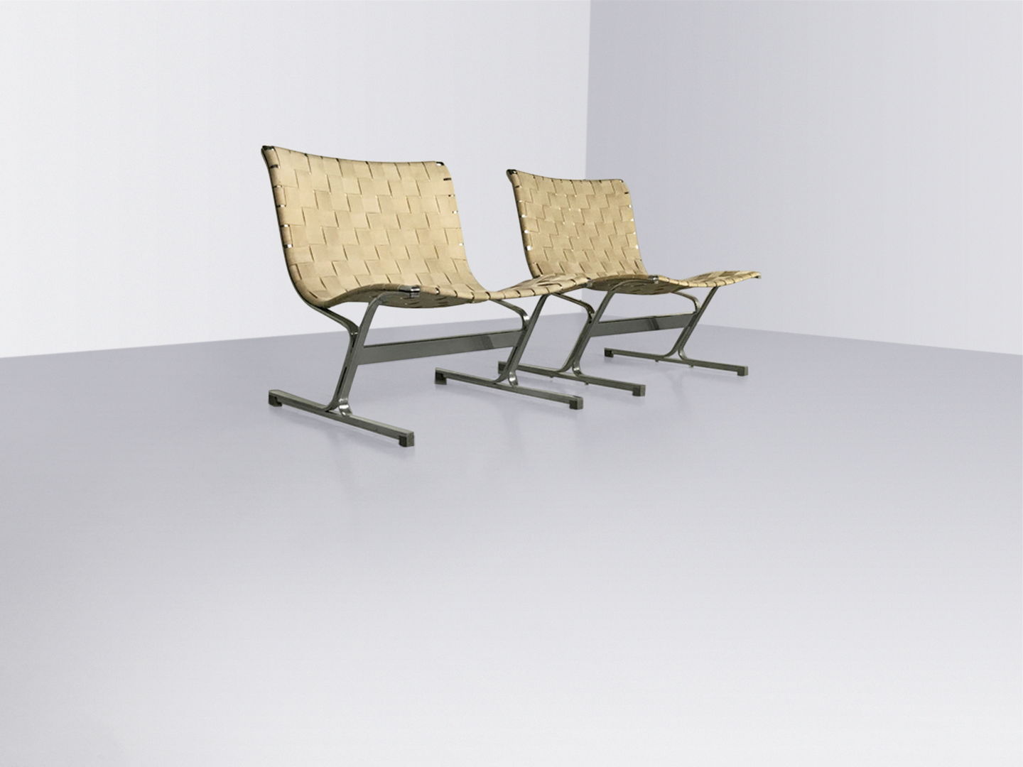 PLR1 Luar lounge chair by Ross Littell for ICF De Padova Italy 1960s, set of 2