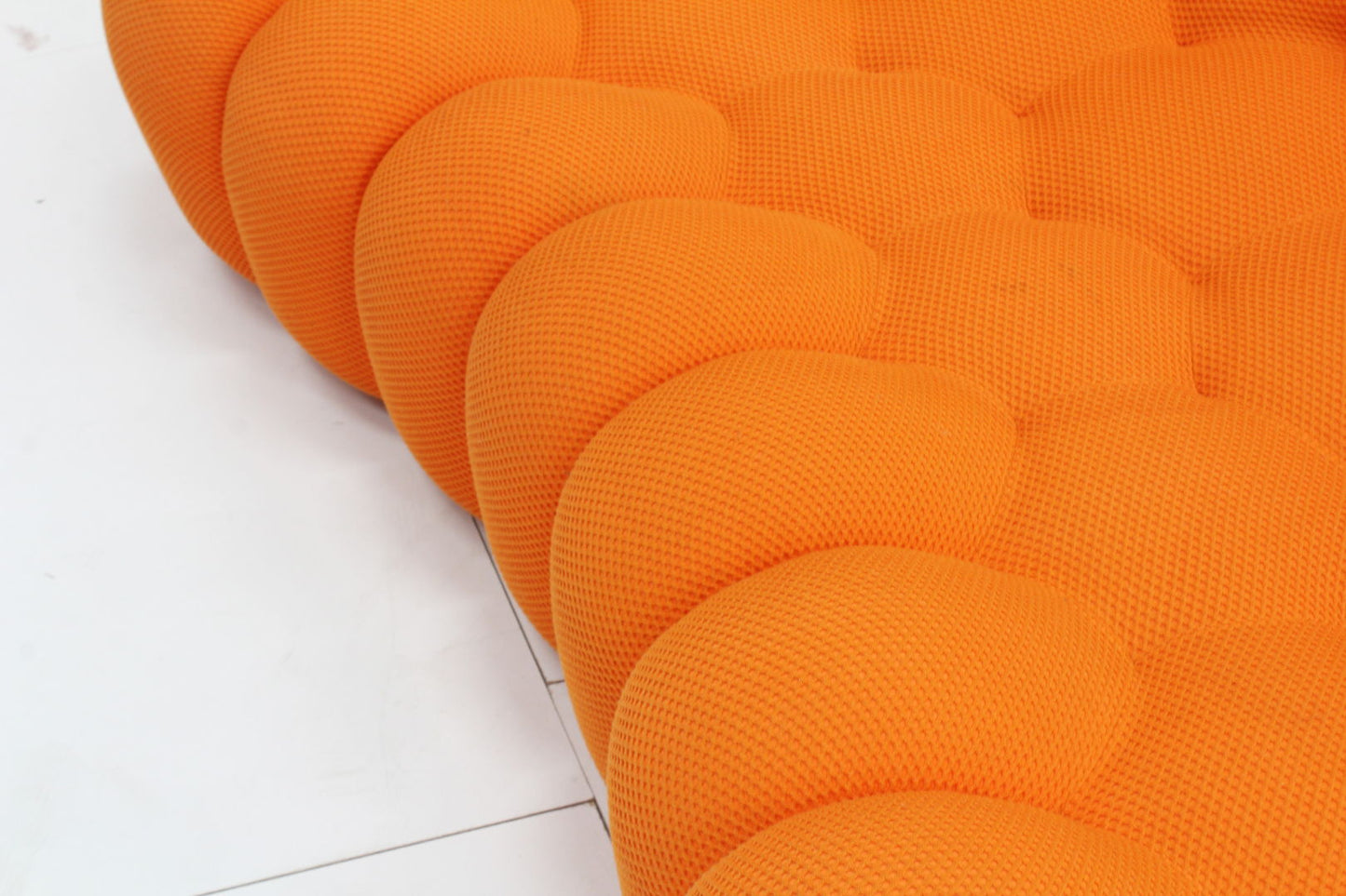 Roche Bobois curved bubble sofa orange