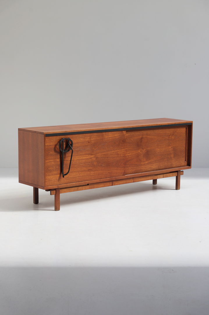 Midcentury wooden sideboard by J. Batenburg and E. Souply for MI Belgium 1960s.