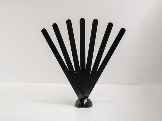 Black 'Ventaglio' Coat Stand or Room Divider by Giovanni Pasotto for Tarzia