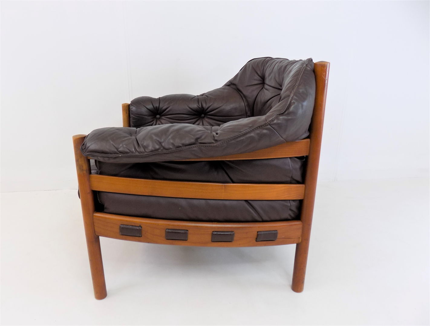 Coja Leather Easy Chair by Sven Ellekaer, Netherlands, 1960s