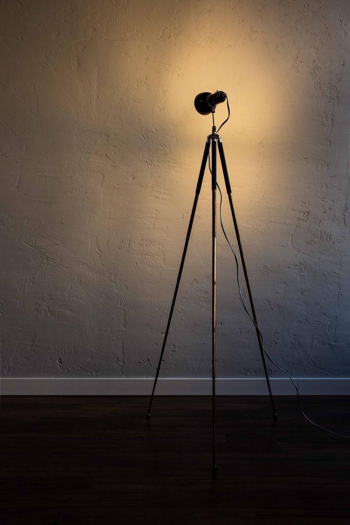 Vintage Czechoslovak Photo Tripod Bakelite Floor Lamp, 1960s