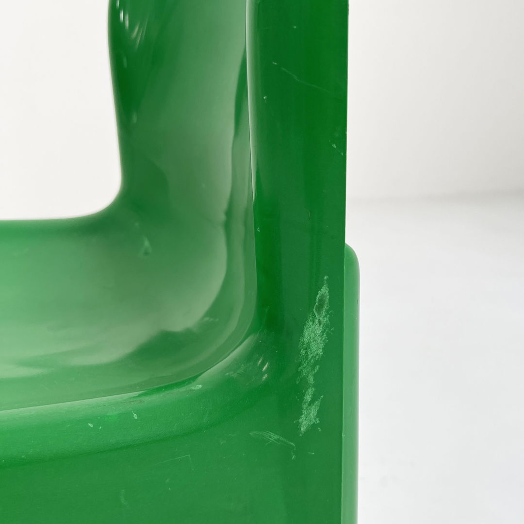 Green Model 4875 Chair by Carlo Bartoli for Kartell, 1970s