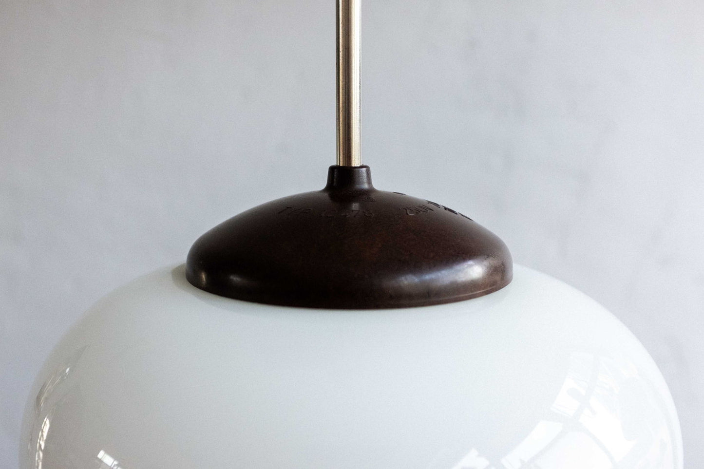 Vintage Czechoslovak Bakelite School Hanging Lamp, 1960s