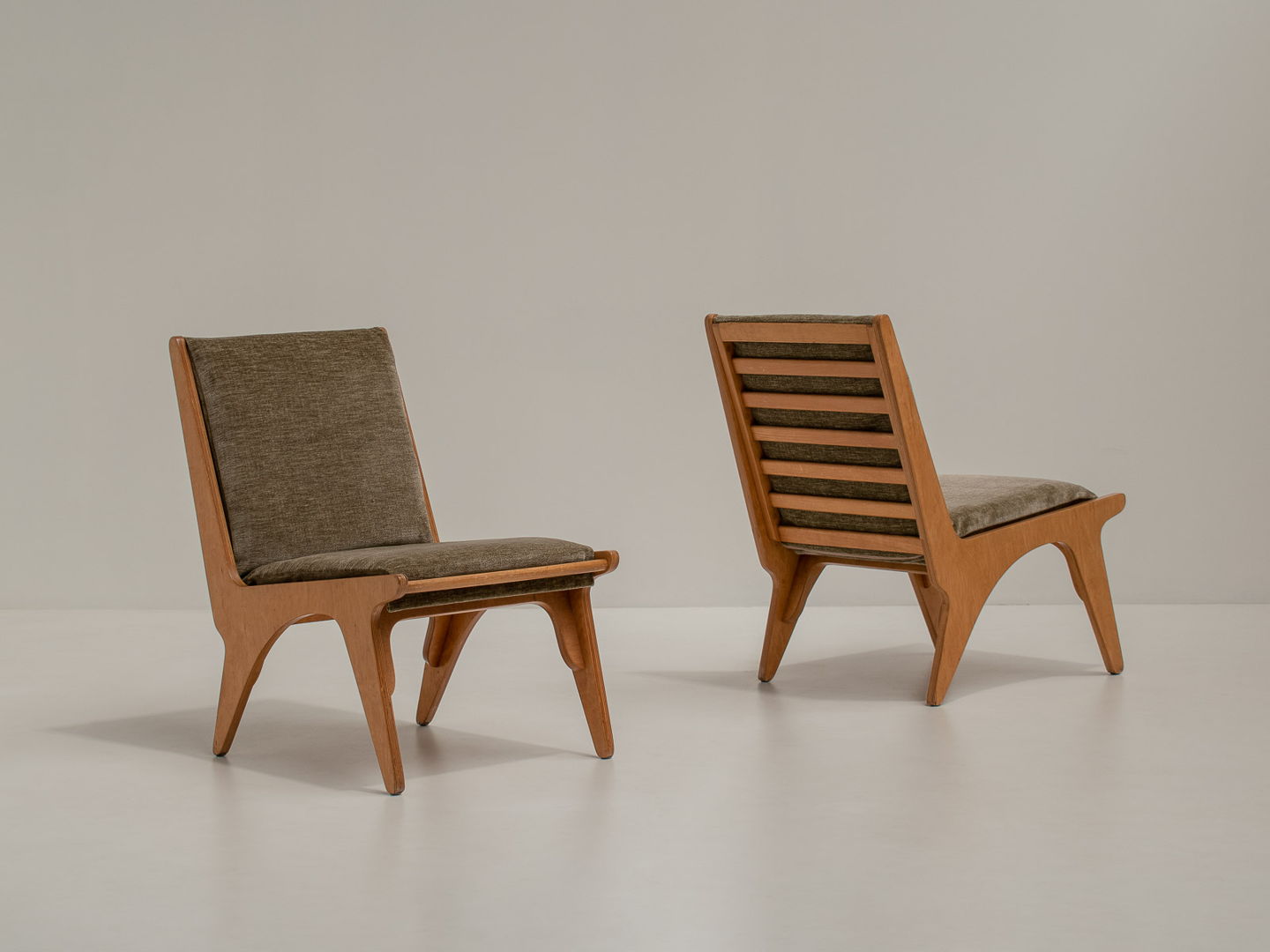 Pair of Dordrecht Chairs by Wim Van Gelderen for Spectrum, the Netherlands 1950s