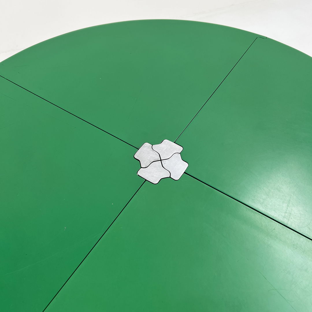 Green Plana Folding Table by Giancarlo Piretti for Anonima Castelli, 1970s