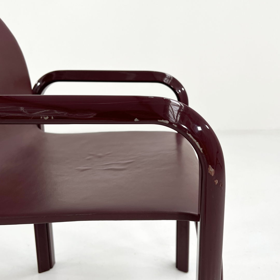 Burgundy Orsay Dining Chair by Gae Aulenti for Knoll, 1970s ...