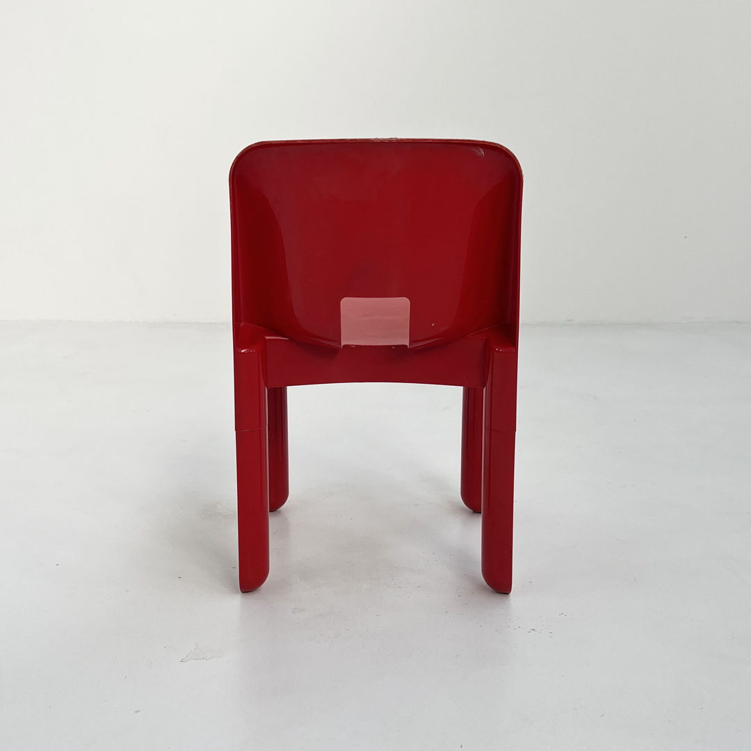 Red Model 4867 Universale Chair by Joe Colombo for Kartell, 1970s