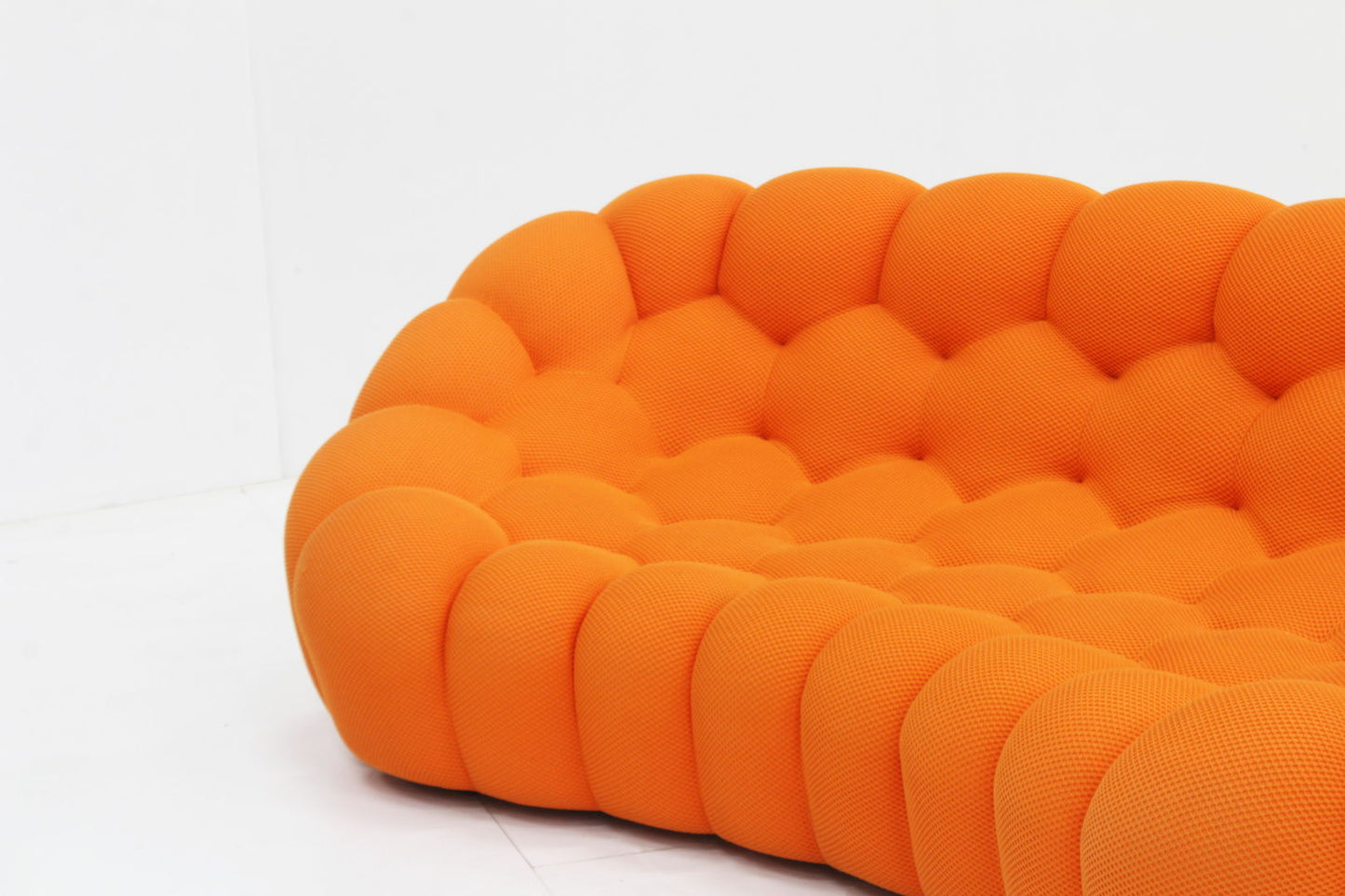 Roche Bobois curved bubble sofa orange