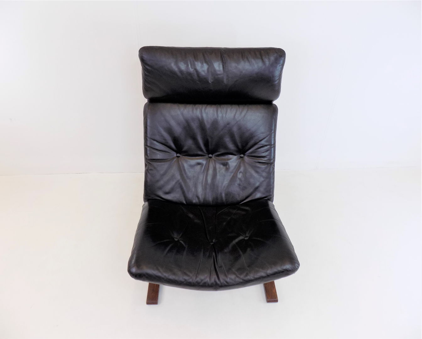 Kengu Leather Lounge Chair by Elsa&Nordahl Solheim for Rybo Rykken