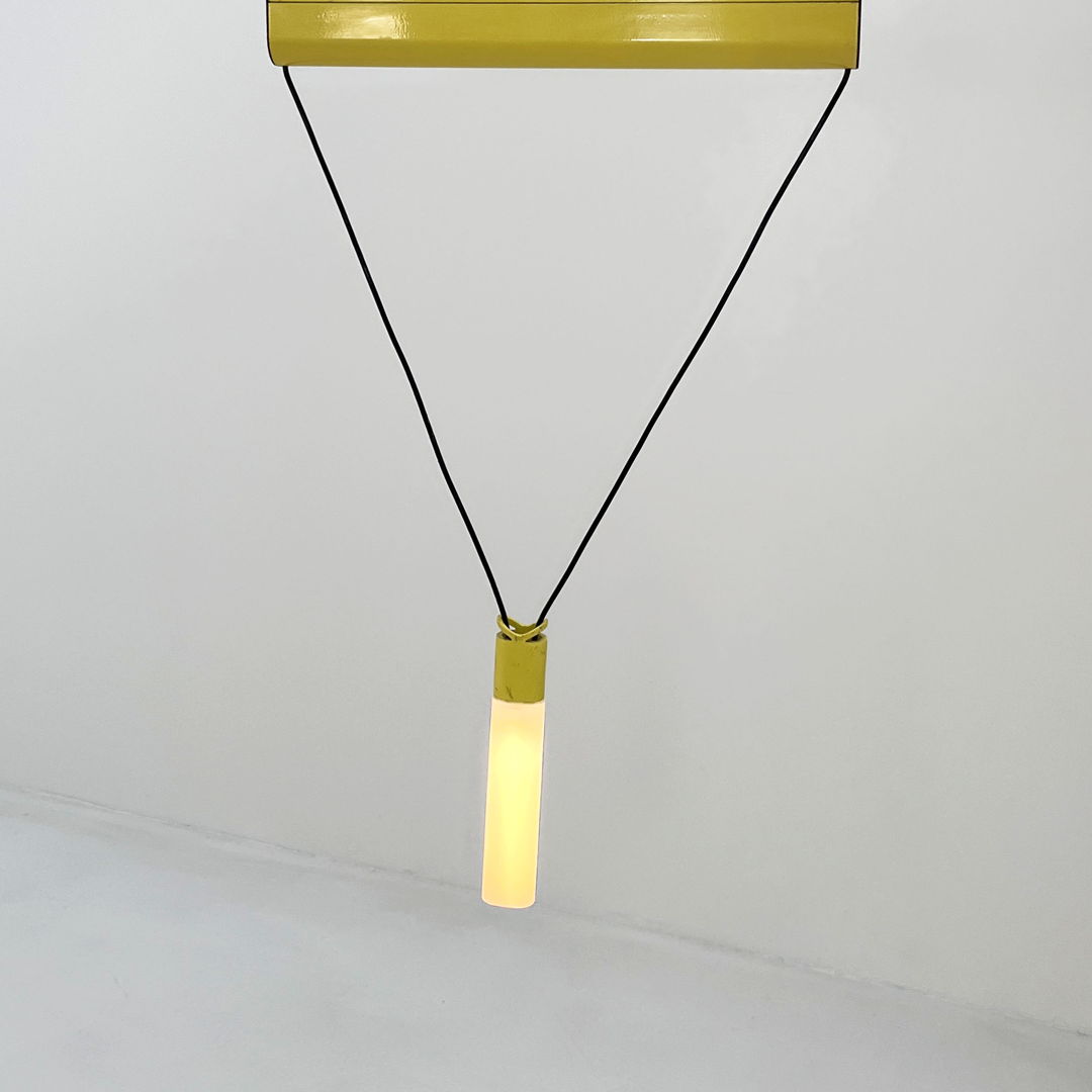 Yellow Pendant Light from iGuzzini, 1980s