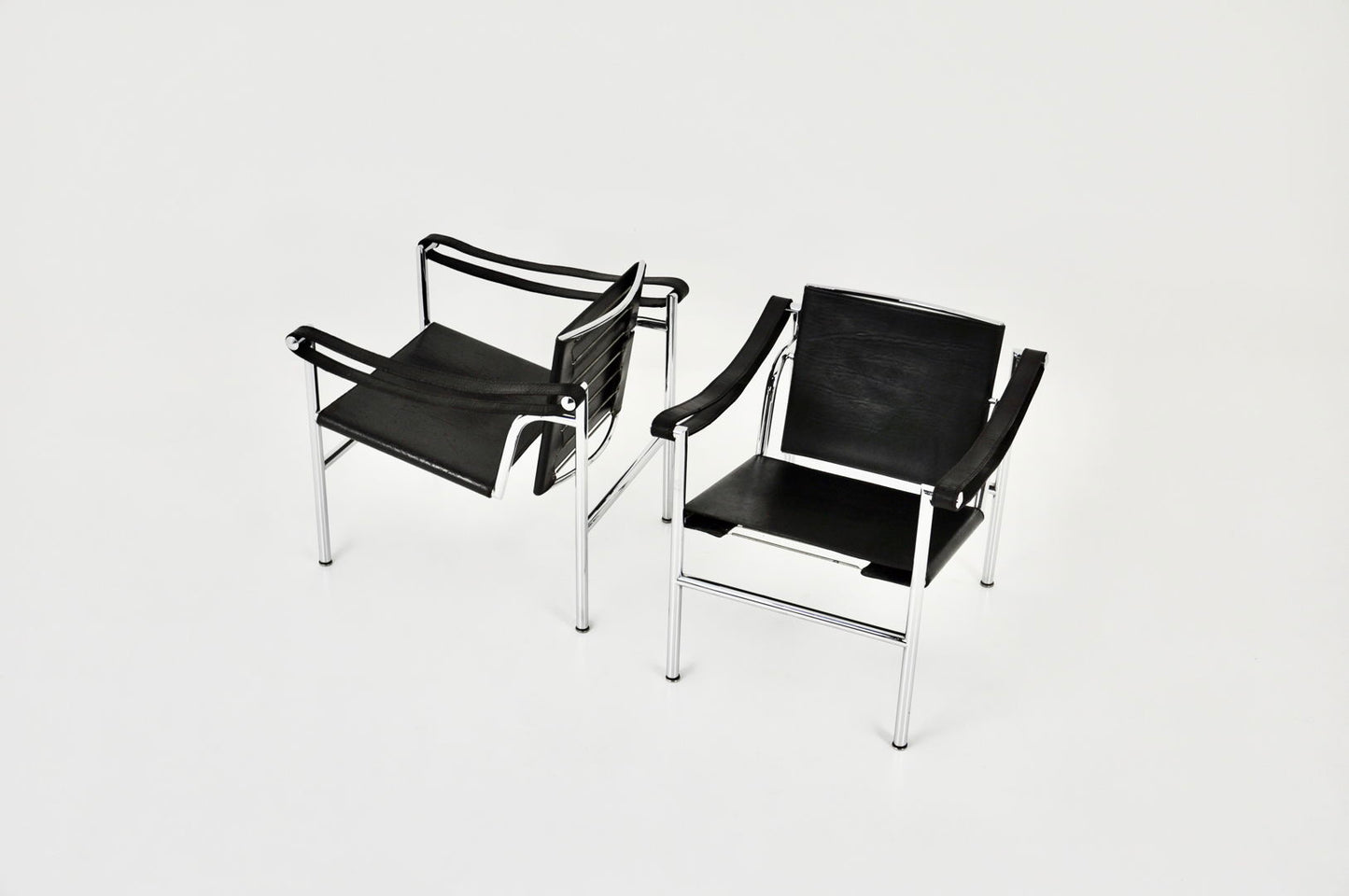 Set of 2 LC1 armchairs by Le Corbusier for Cassina 1970S