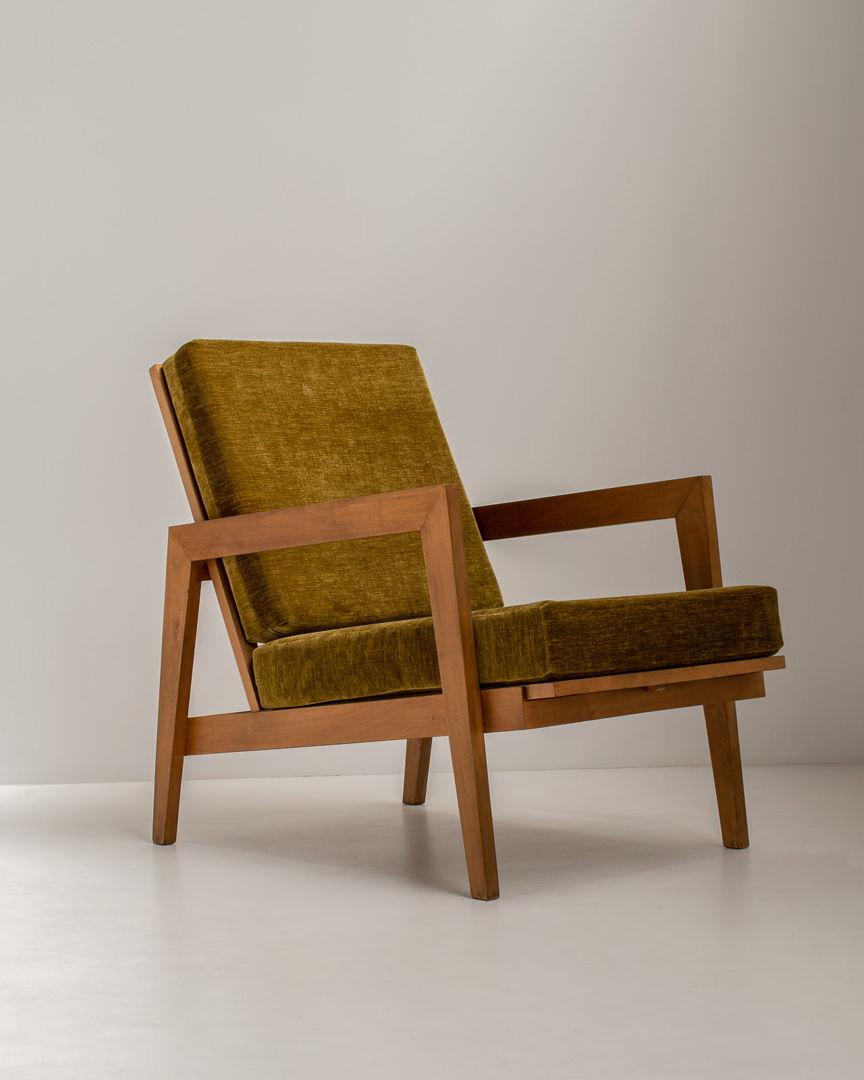 Pair of French Reconstruction Armchairs, France 1960s