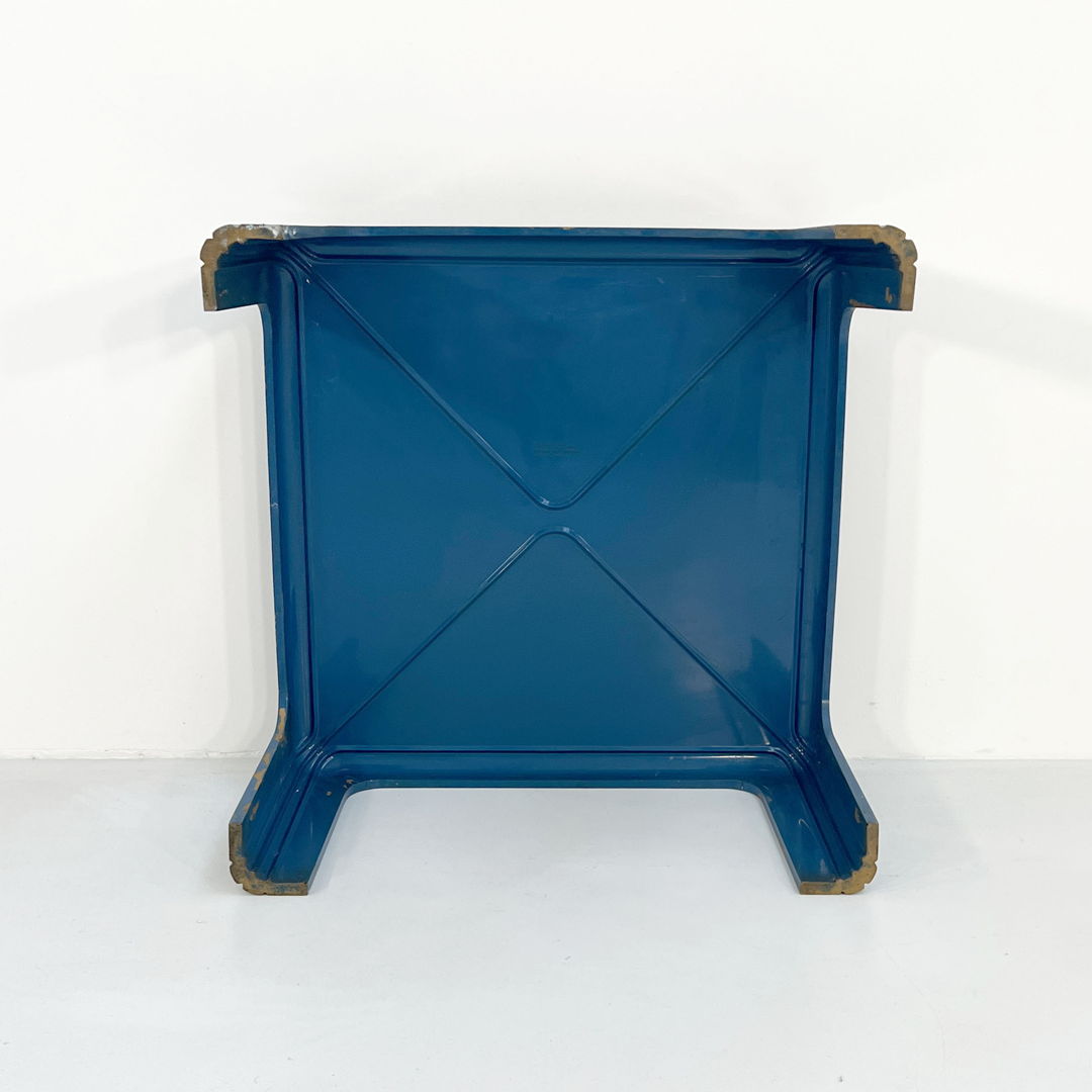 Blue Model 4894 Coffee Table by Gae Aulenti for Kartell, 1970s