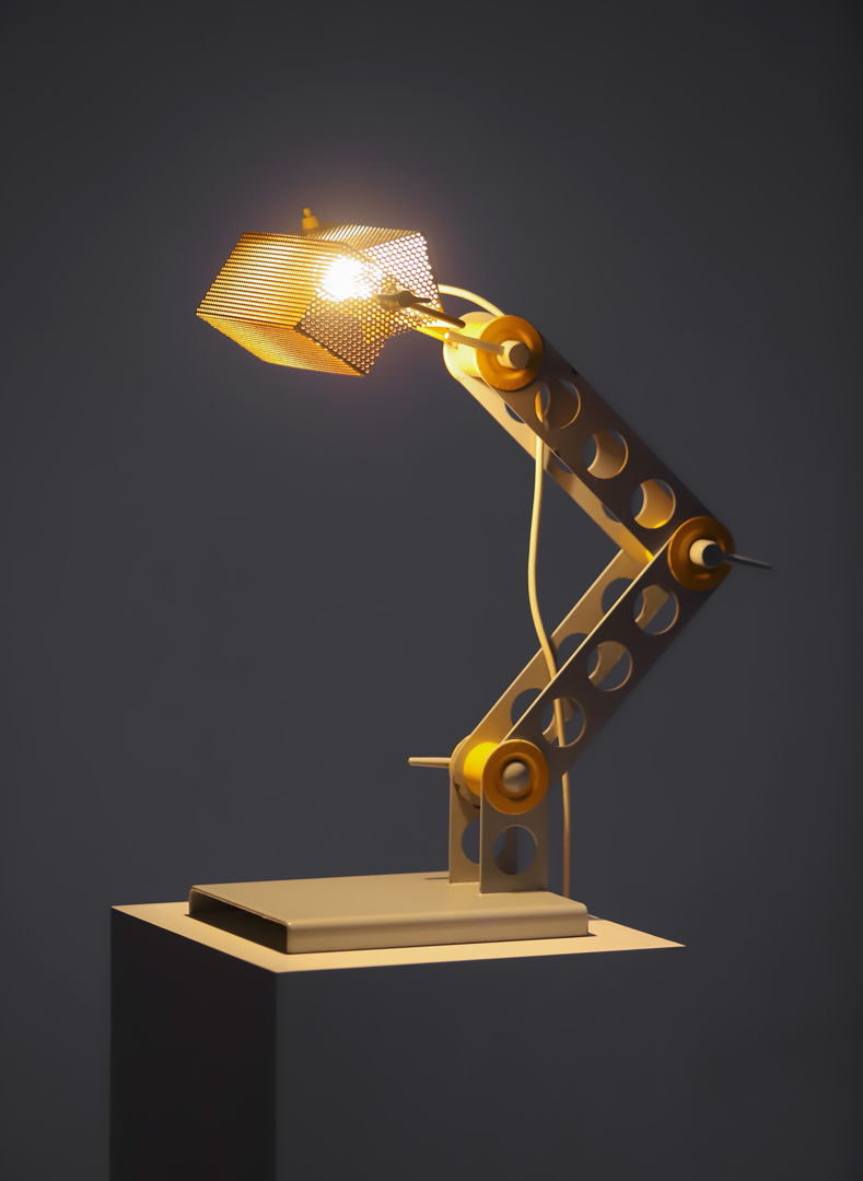 1970S MECCANO LIKE PLAYFUL TABLE LAMP