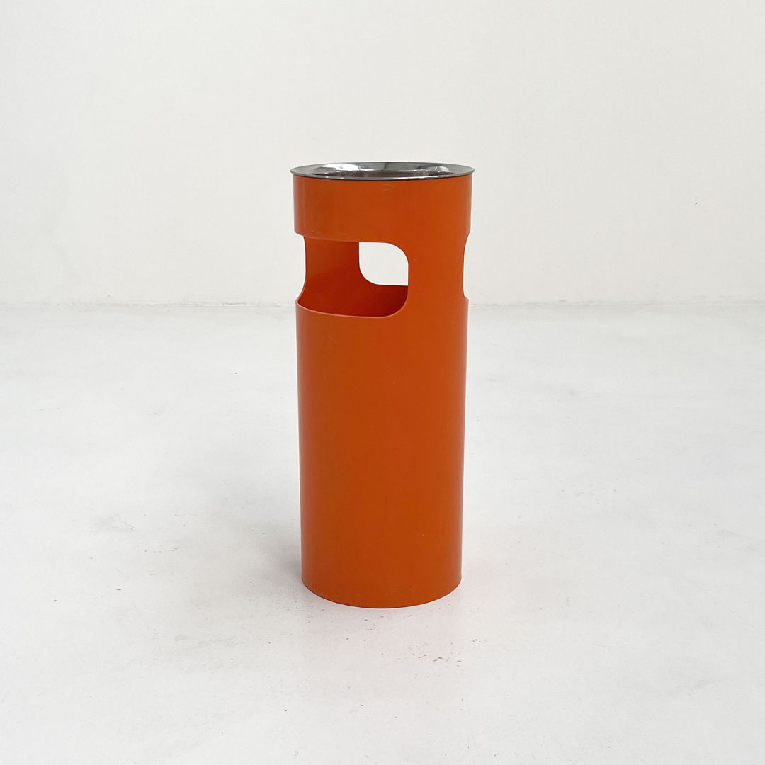 Orange Umbrella Stand Model 4610 by Gino Colombini for Kartell, 1970s