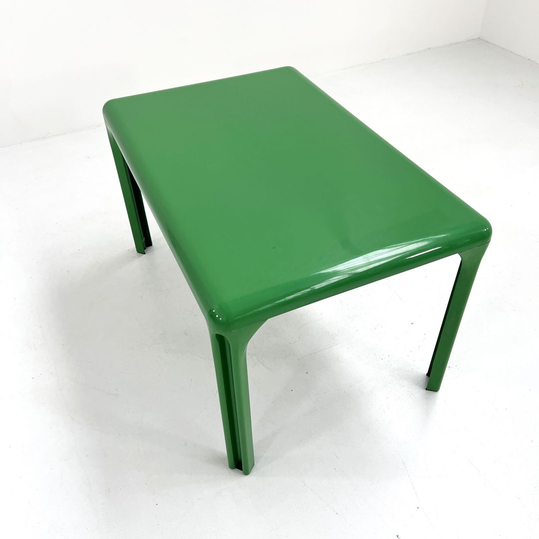 Green Stadio 120 Dining Table by Vico Magistretti for Artemide, 1970s