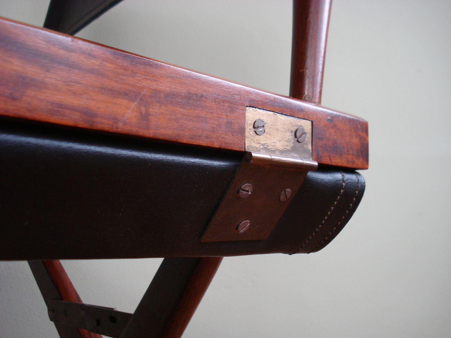 Safari leather folding chair from M. Hayat & Bros