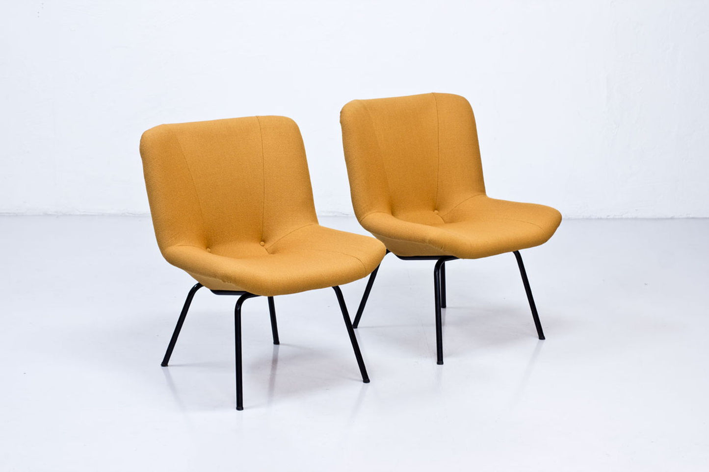 Finnish Lehti Easy Chairs by Carl Gustaf Hiort af Ornäs for Puunveisto - Oy, 1950s, Set of 2