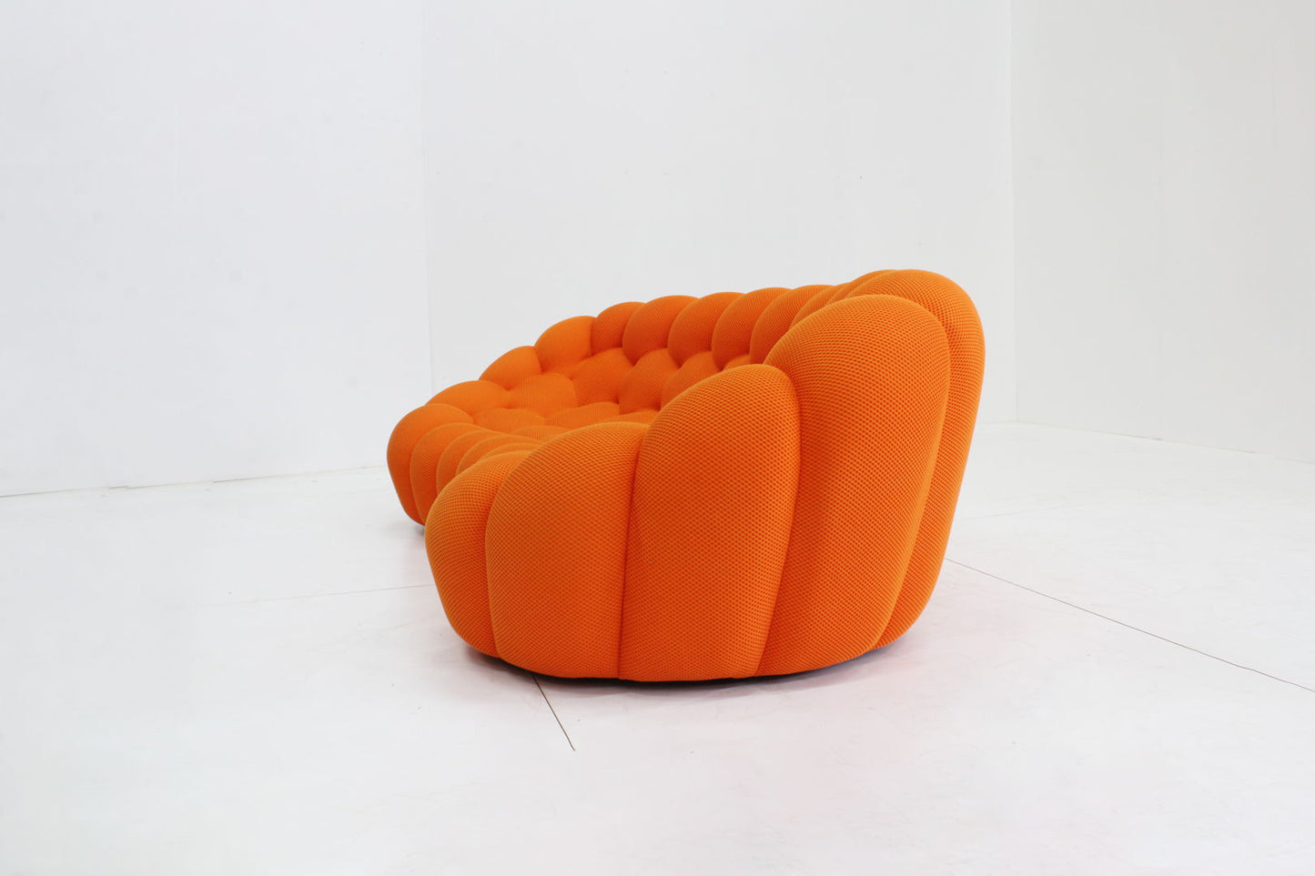 Roche Bobois curved bubble sofa orange