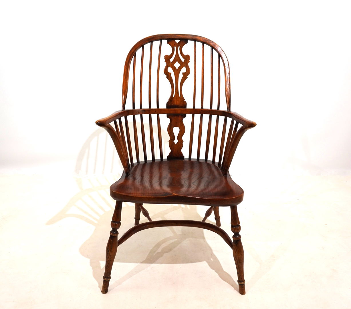 English Windsor chair with armrests