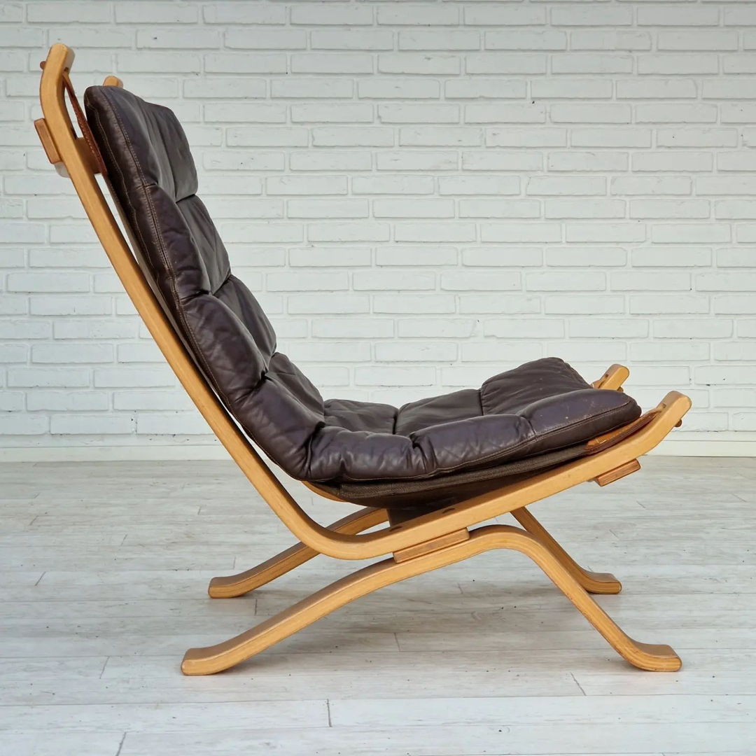 1970s, Danish design by Brammin Møbler, "Focus" lounge chair, original very good condition.