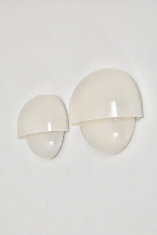 "Mania" wall lamps by Vico Magistretti for Artemide, 1970, set of 2