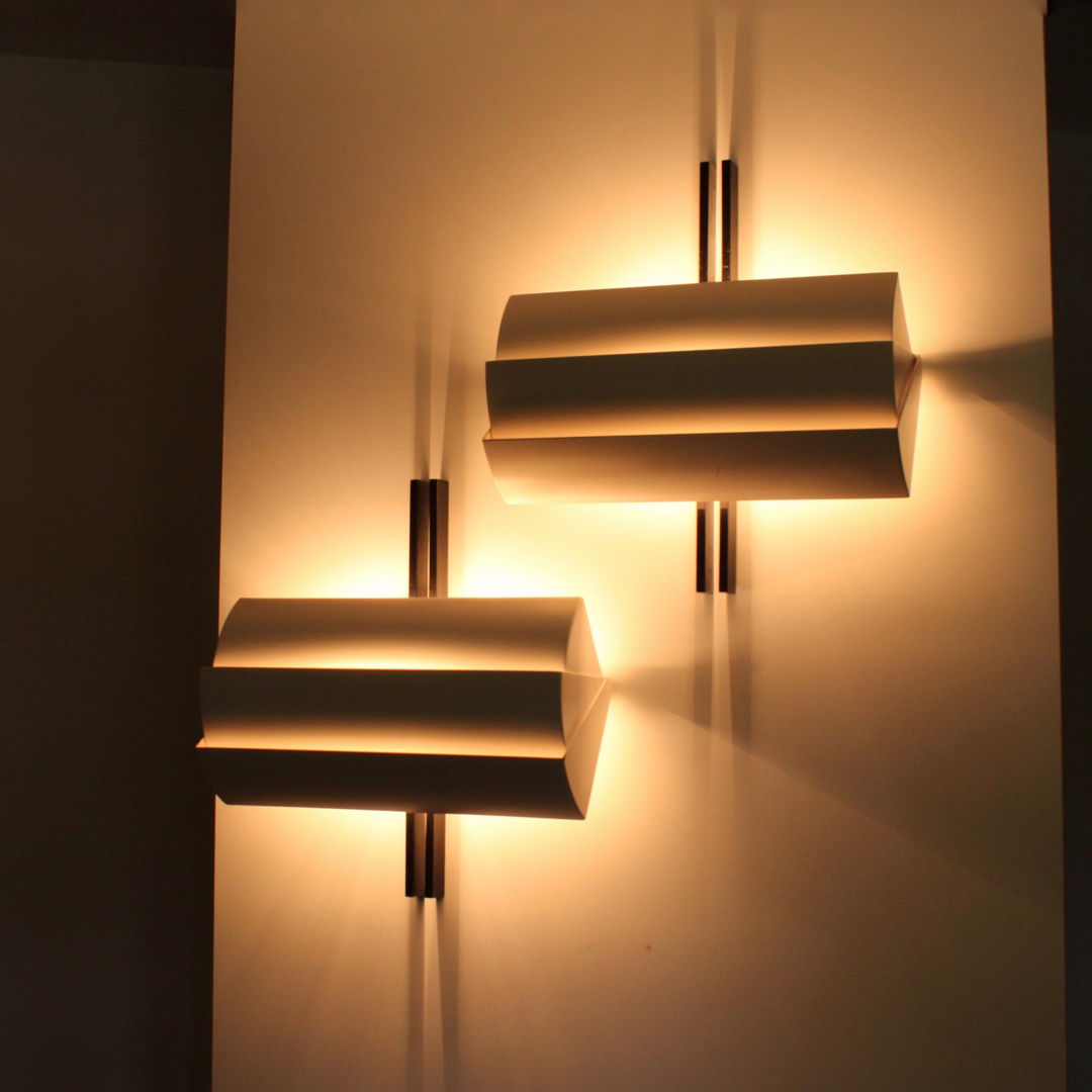 Pair of Stria wall lamps by Ernesto Gismondi for Artemide, 1986