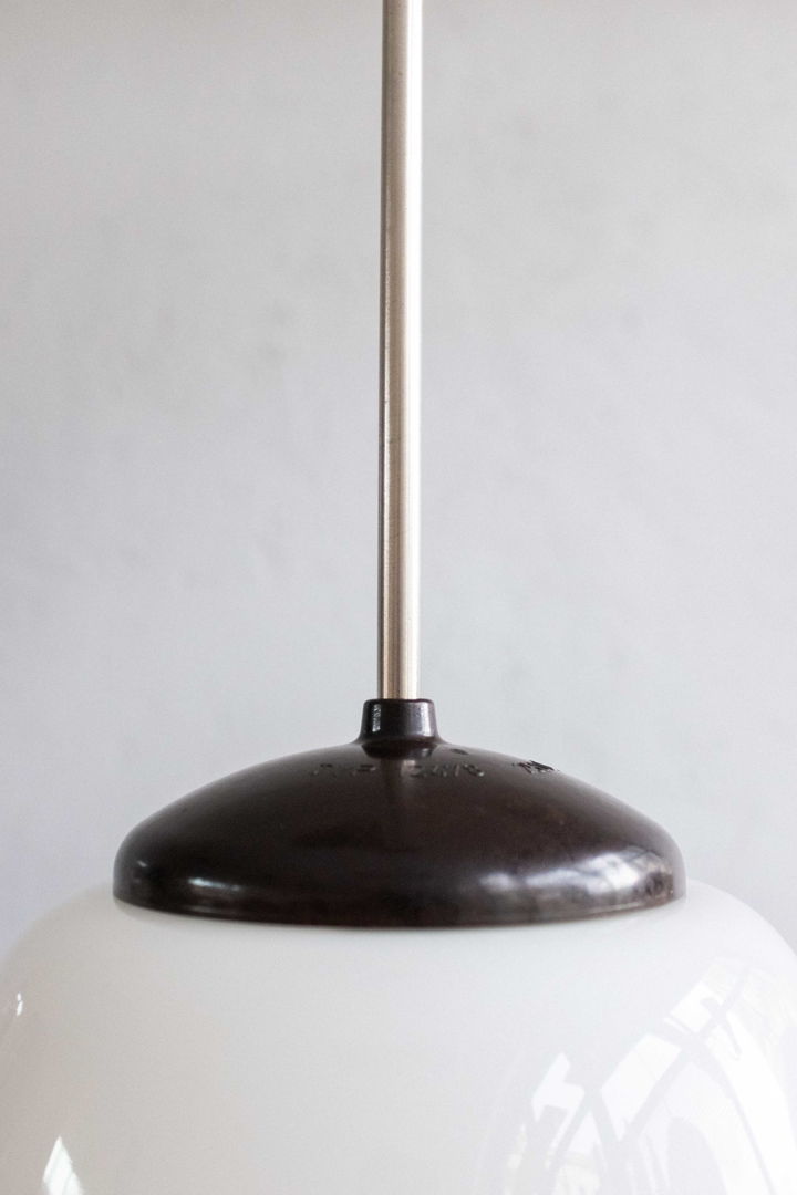 Vintage Czechoslovak Bakelite School Hanging Lamp, 1960s