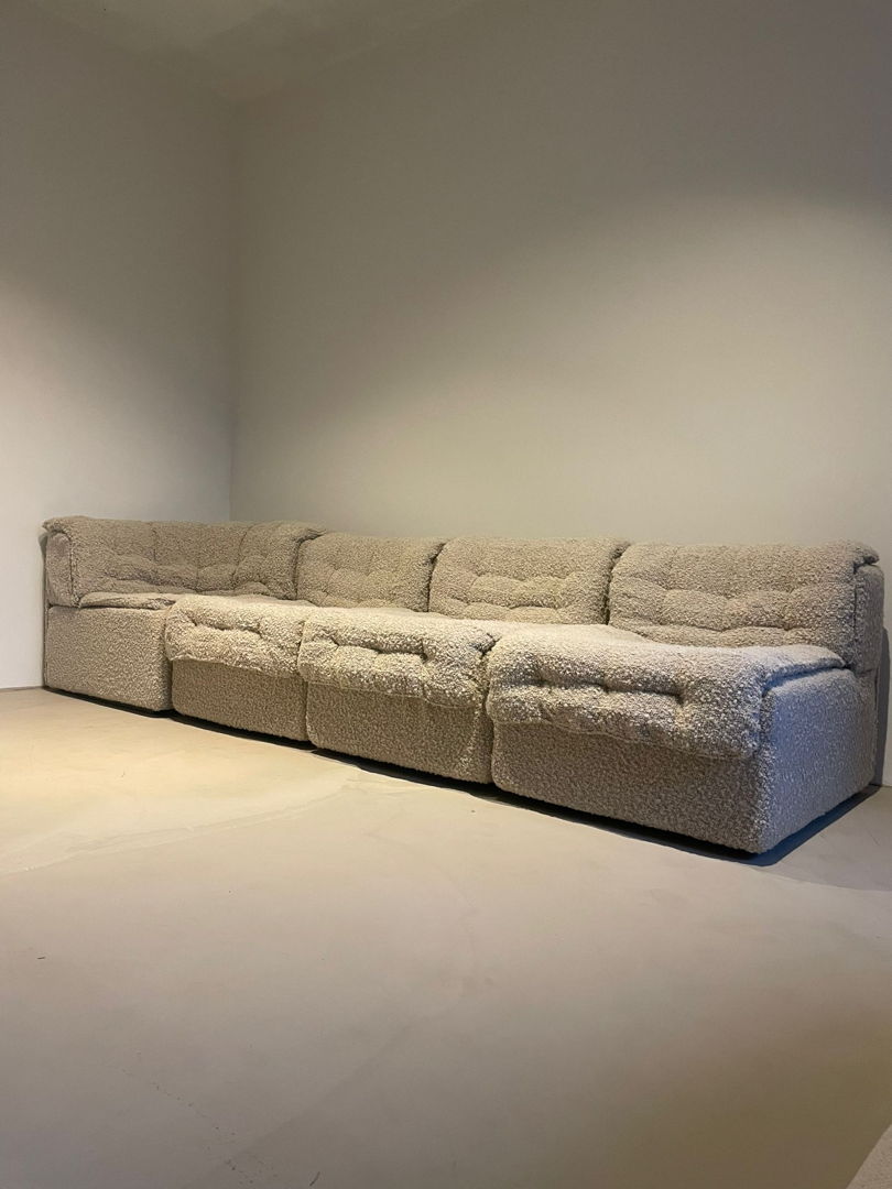 Modulair Vintage Bouclé Patchwork sofa by Desede, DS-11