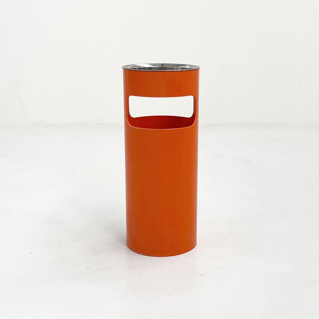 Orange Umbrella Stand Model 4610 by Gino Colombini for Kartell, 1970s