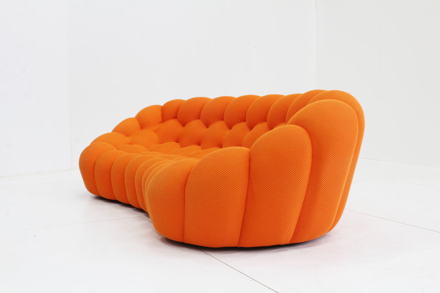 Roche Bobois curved bubble sofa orange