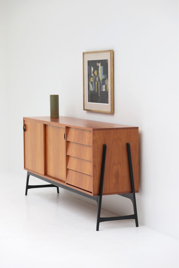 Unique sideboard by Alfred Hendrickx designed in 1958 for Belform.