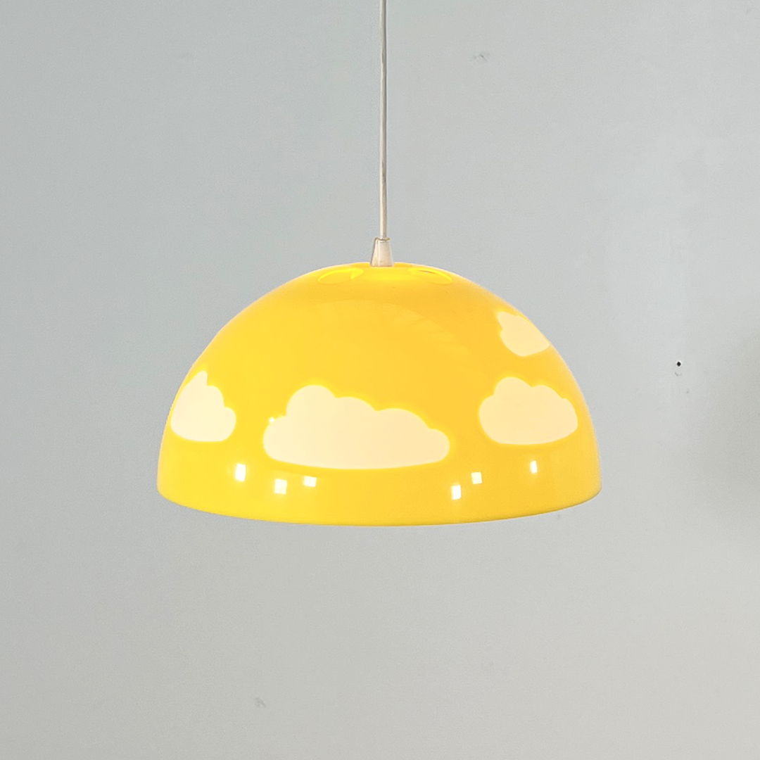 Yellow Skojig Cloud Pendant Lamp by Henrik Preutz for Ikea, 1990s